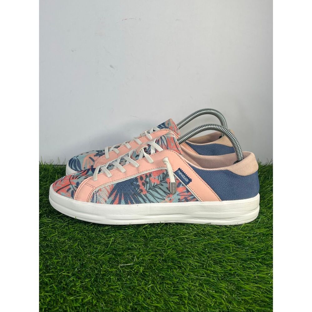 Hey Dude Karina Breeze Island Floral Sneakers Women’s Size 9 Lightweight Casual